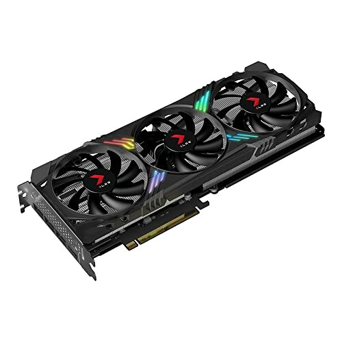 High-performance gaming graphics card with three cooling fans