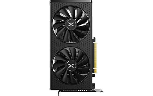 Graphics card with dual fans and a sleek design