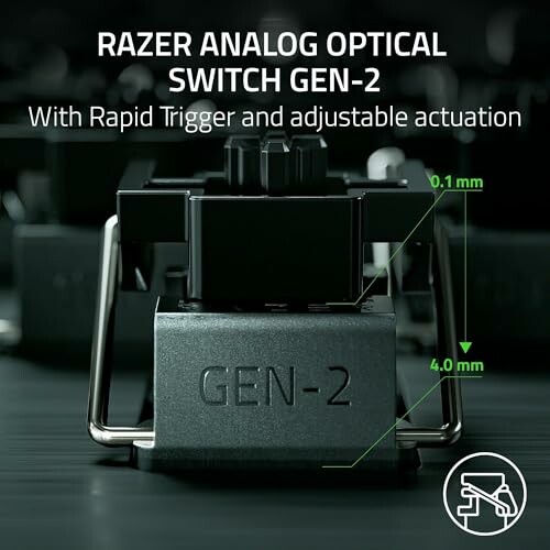 Razer Analog Optical Switch Gen-2 with rapid trigger and adjustable actuation.