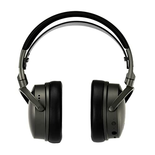 Wireless over-ear headphones in black and gray.